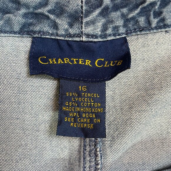 Charter Club Maxi Denim Skirt- Size 16 - Picture 11 of 12
